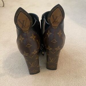 Louis Vuitton Monogram Brown Heeled Boots
